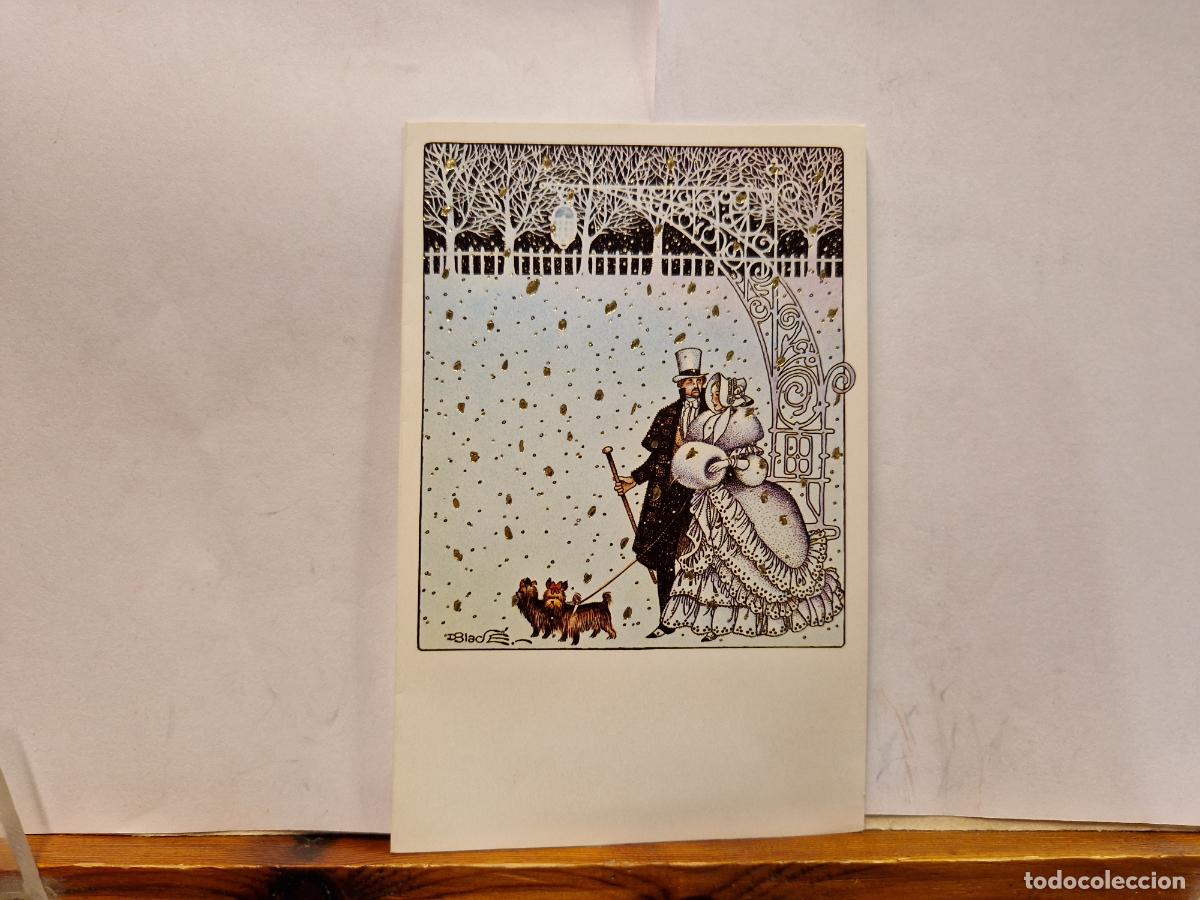 Postales: BONITA POSTAL CIRCULADA. DIPTICO. FELIZ NAVIDAD Y PROSPERO A&Ntilde;O NUEVO. NAVIDADES VICHY 1981