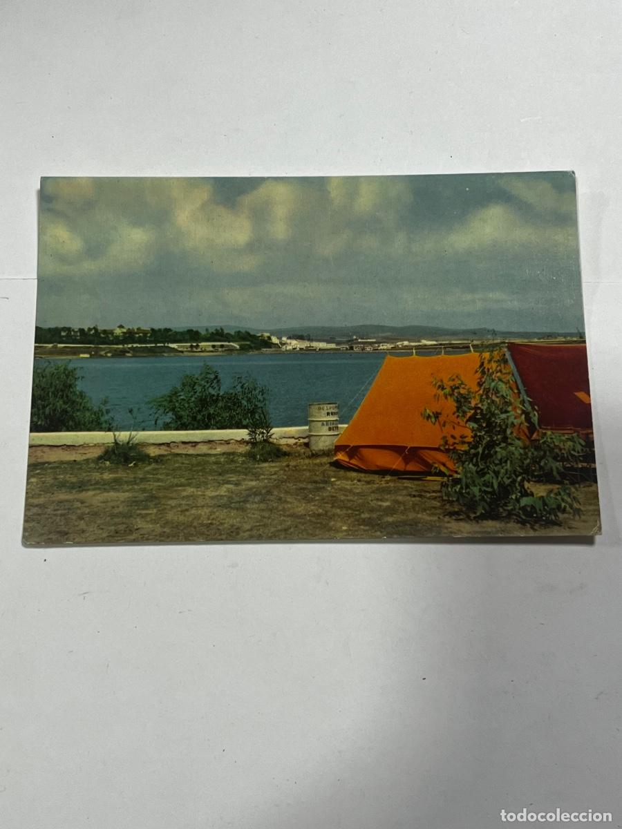 Postales: TARJETA POSTAL. ALGECIRAS. VISTA DESDE EL CAMPING CRISTINA. C&Aacute;DIZ.