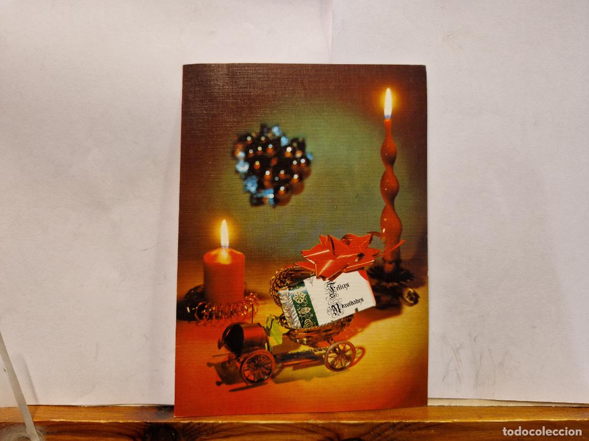 Postales: BONITA POSTAL CIRCULADA. DIPTICO. FELIZ NAVIDAD Y PROSPERO A&Ntilde;O NUEVO. TALLERES QUERALTO. IGUALADA