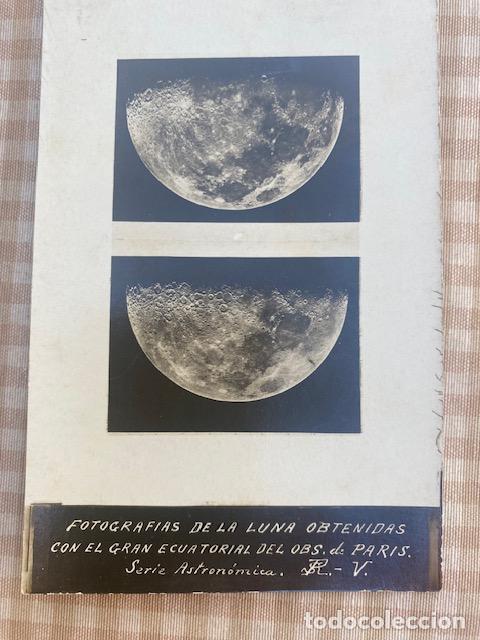 Postales: Astronomia. Fotografias de la Luna. Gran ecuatorial del Obs. de Paris. Sin circular
