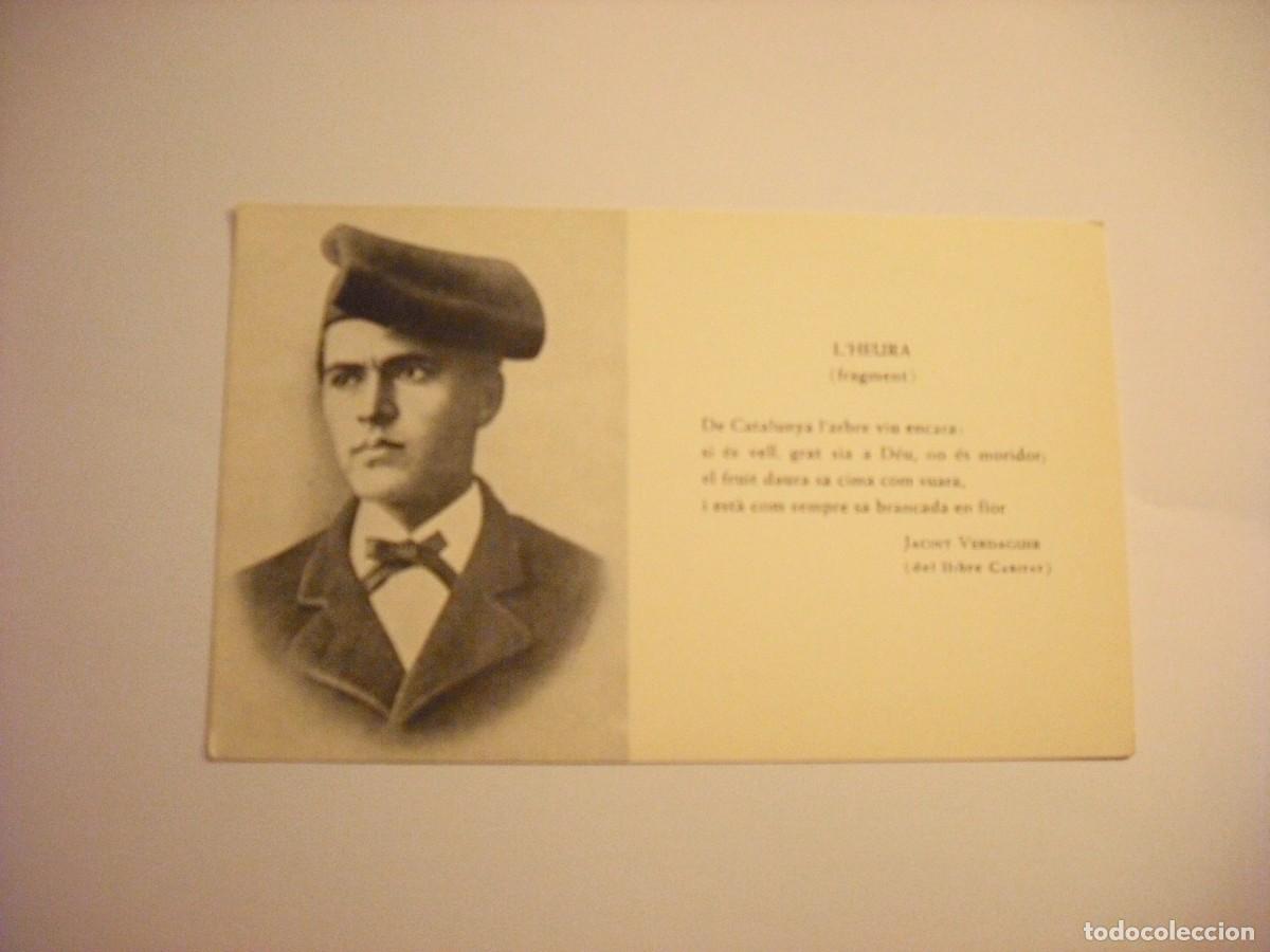 Postkarten: POSTAL L&acute;HEURA , FRAGMENT . POSTAL DE JACINT VERDAGUER DEL LIBRE CARITAT