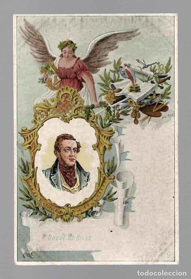 Postales: TARJETA POSTAL DUQUE DE RIVAS N&ordm; 309 TARJETA POSTAL ARTISTICA ESPA&Ntilde;OLA. C.1900