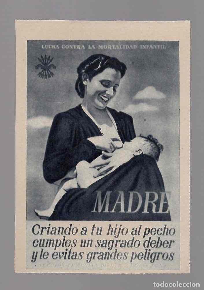 Postales: TARJETA POSTAL LUCHA CONTRA LA MORTALIDAD INFANTIL. SECCION FEMENINA FET Y JONS. C.1945