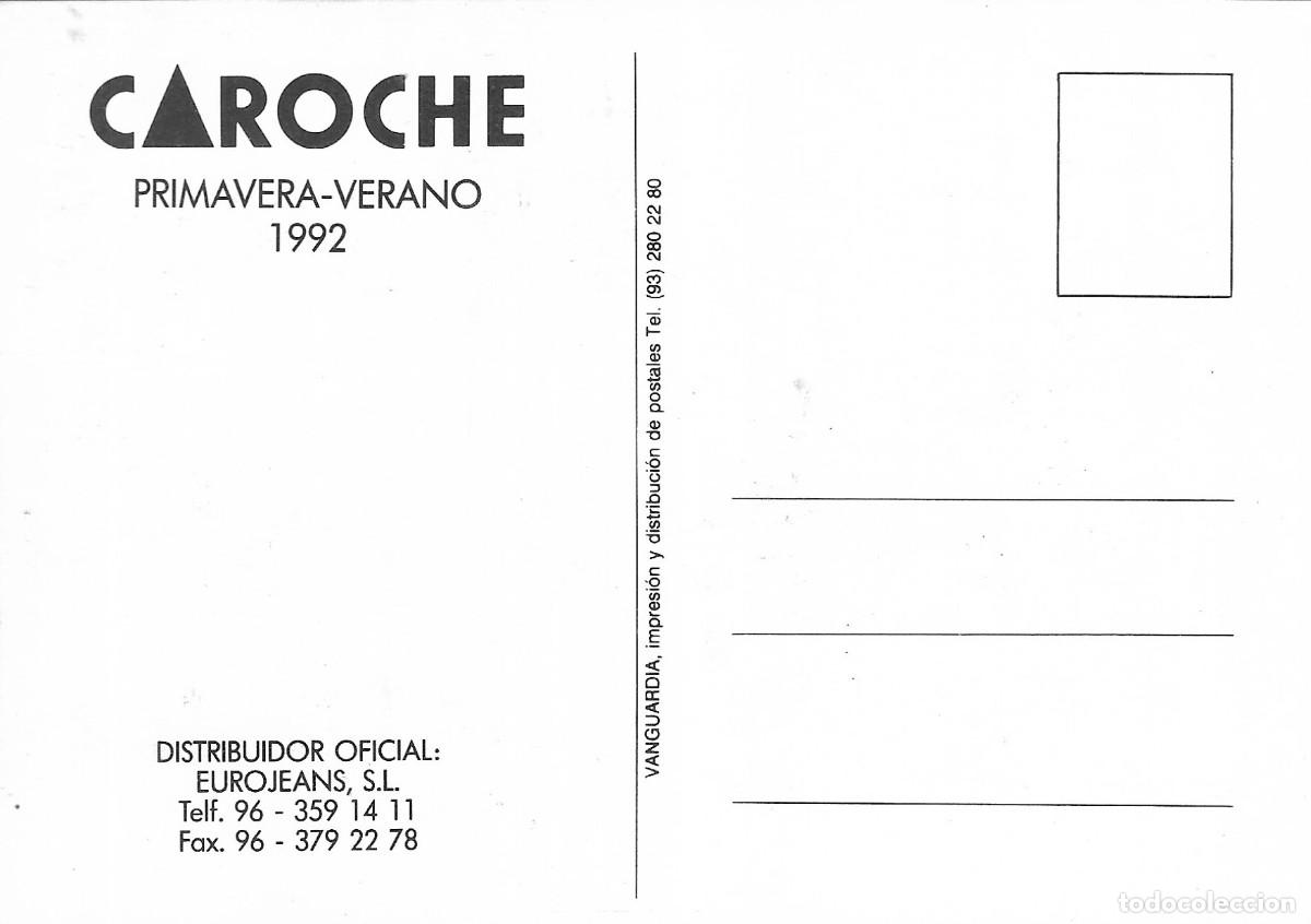 Postales: POSTAL - CAROCHE - PRIMAVERA VERANO 1992 - SIN CIRCULAR. - Foto 2