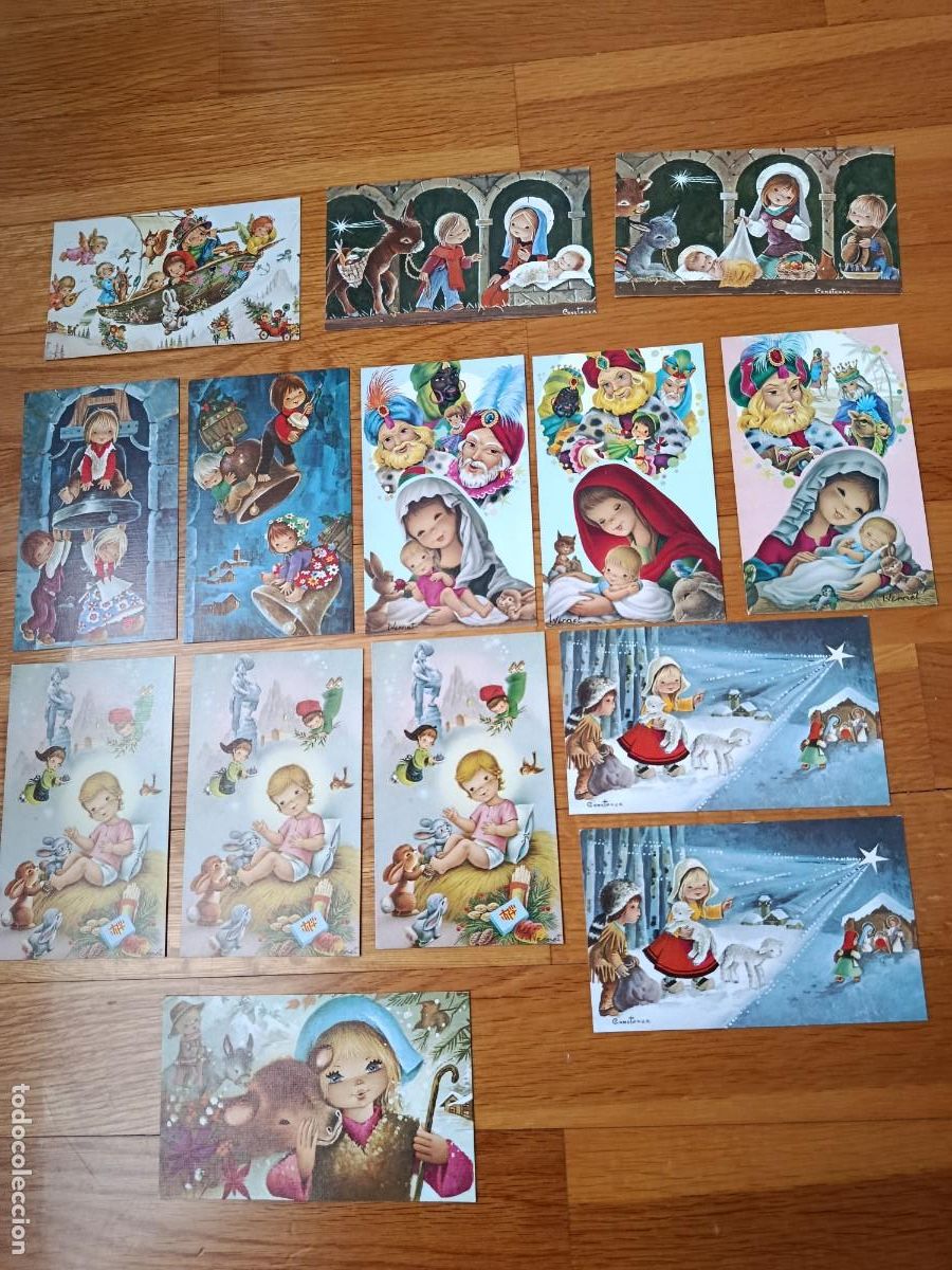 Postales: PRECIO UNIDAD POSTALES NAVIDE&Ntilde;AS CONSTANZA E I. VERNET - Foto 1