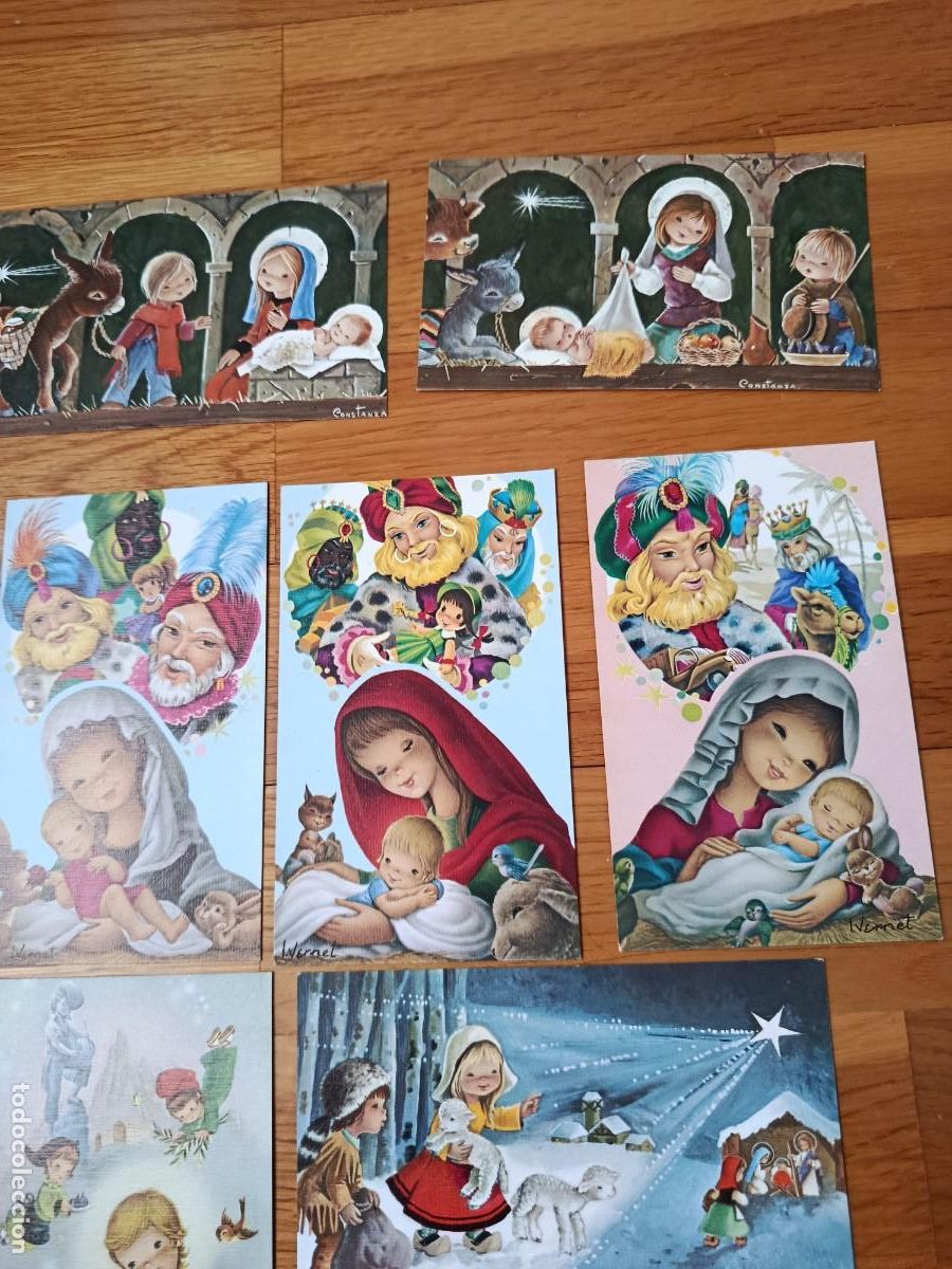 Postales: PRECIO UNIDAD POSTALES NAVIDE&Ntilde;AS CONSTANZA E I. VERNET - Foto 3