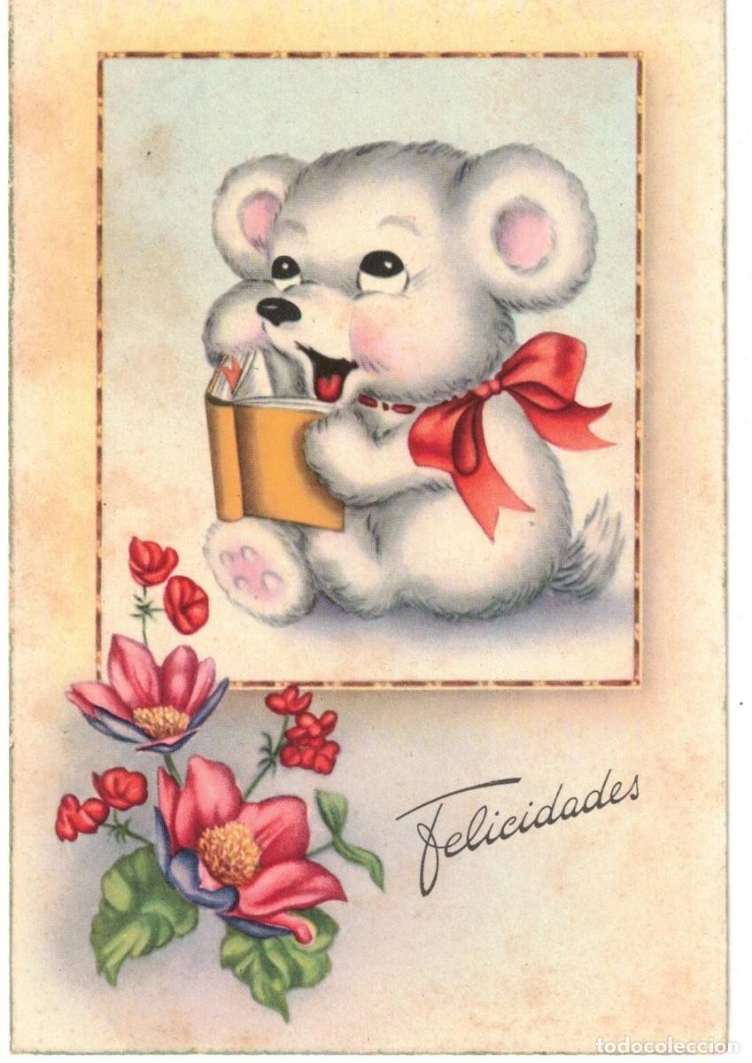 Postales: :::: LC637 - POSTAL FELICIDADES - ESCRITA 1955
