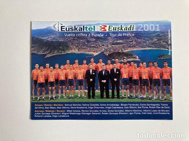 Postcards: POSTAL CICLISMO EUSKALTEL EUSKADI A&Ntilde;O 2001