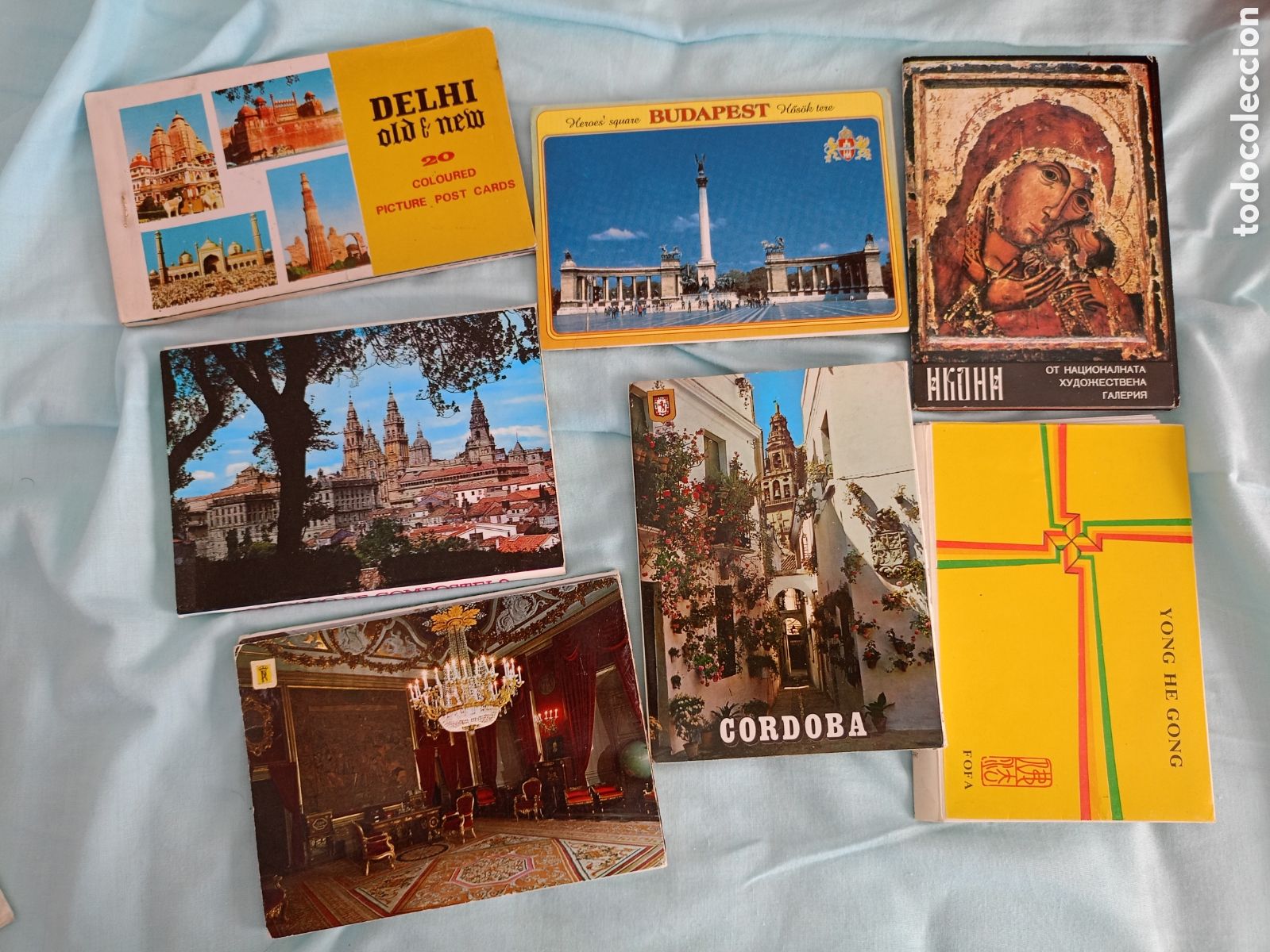 Postcards: Gran lote de postales China C&oacute;rdoba Palacio Real Budapest Santiago de Compostela Delhi