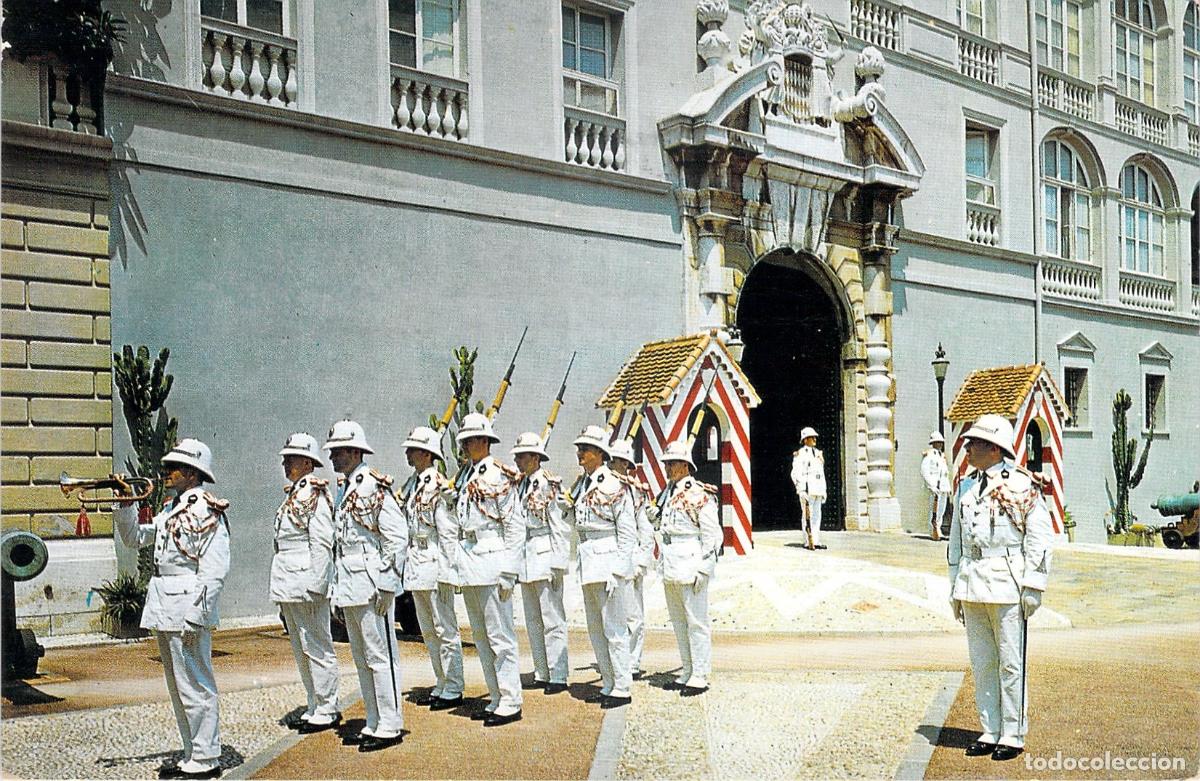 Postales: Postal del cambio de guardia en el Palacio del Pr&iacute;ncipe de M&oacute;naco - Foto 1