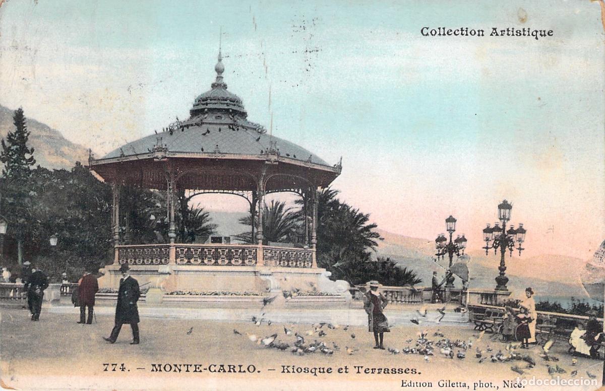 Postkarten: Postal de Monte-Carlo, Kiosco y Terrazas