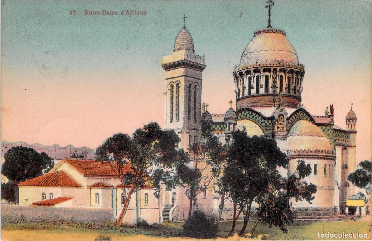 Postkarten: Postal de la Bas&iacute;lica de Notre-Dame d'Afrique en Argel