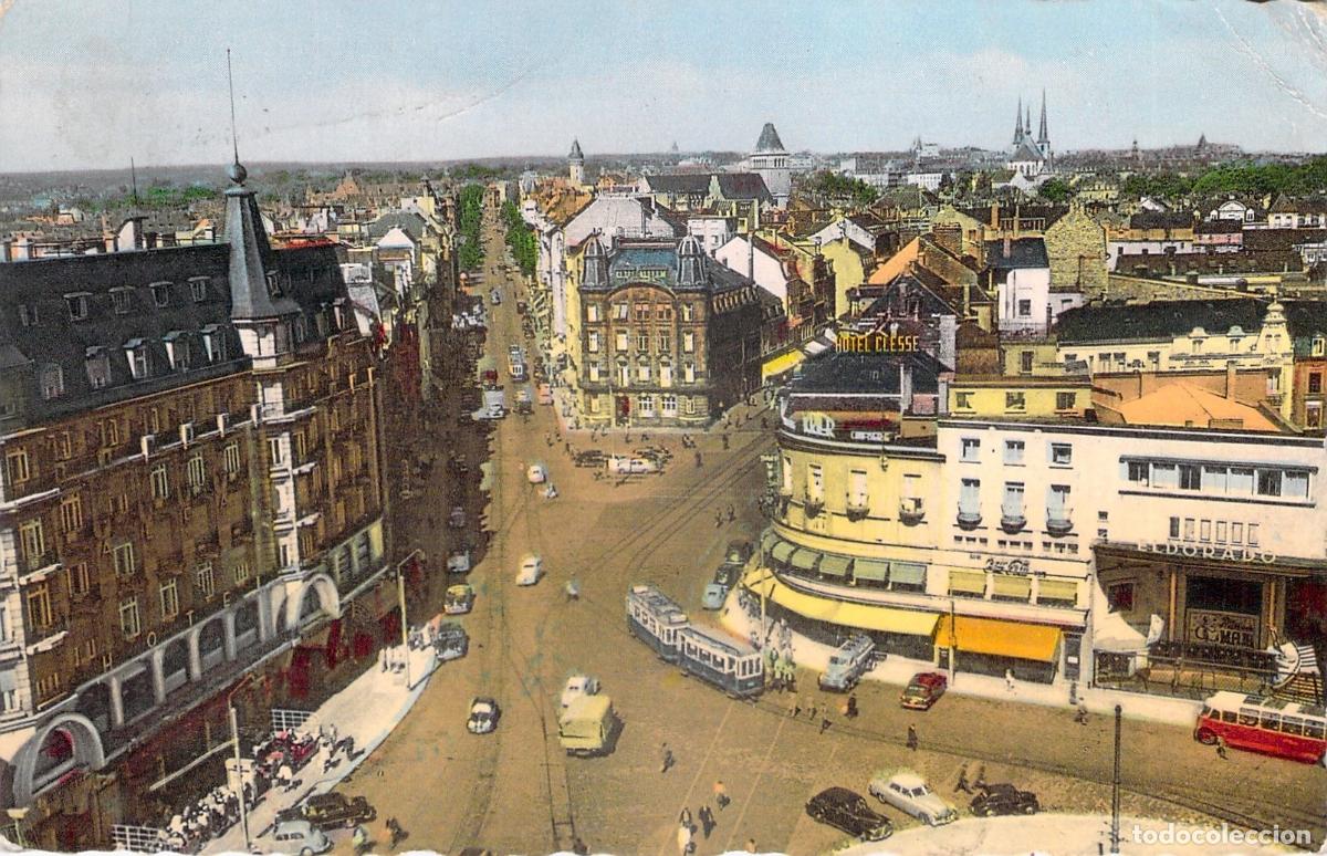 Postkarten: Postal de la Avenida de la Libertad en la ciudad de Luxemburgo