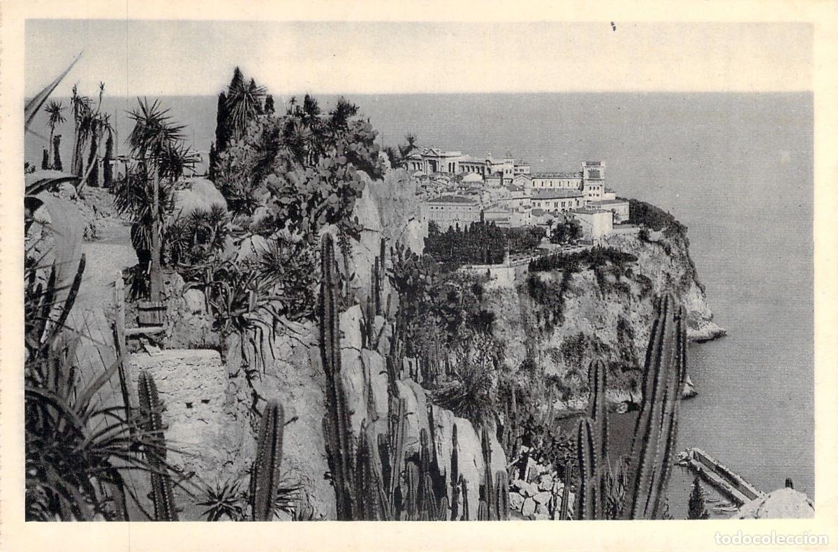 Postais: Postal de M&oacute;naco Vista desde el Jard&iacute;n Ex&oacute;tico