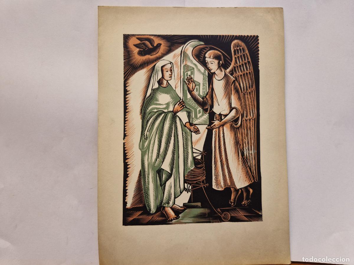 Postales: BONITA POSTAL CIRCULADA. DIPTICO. MISSUS EST ANGELUS GABRIEL