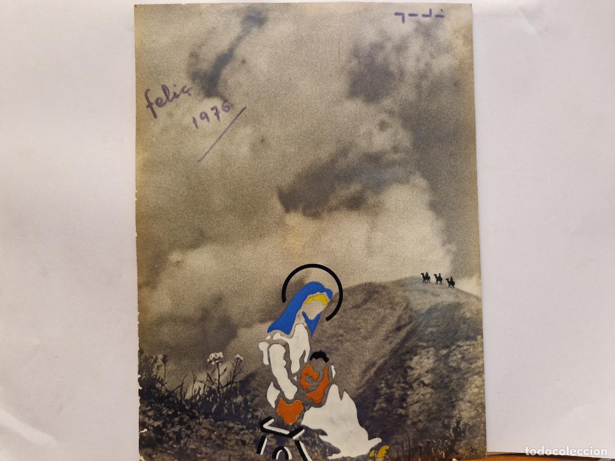 Postales: BONITA POSTAL CIRCULADA. LA VIRGEN MARIA Y EL NI&Ntilde;O JESUS. FELICES 1976