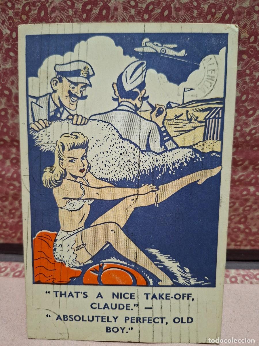 Postcards: ANTIGUA POSTAL AVIACION MILITAR PIN UP INGLESA WILLIAM FOSTER