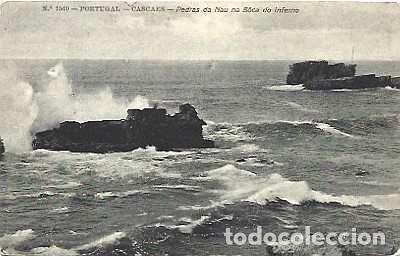 Postales: Portugal y Marcofilia, Cascaes, Pedras da Nau na Boca do Inferno, Inglaterra (3807)