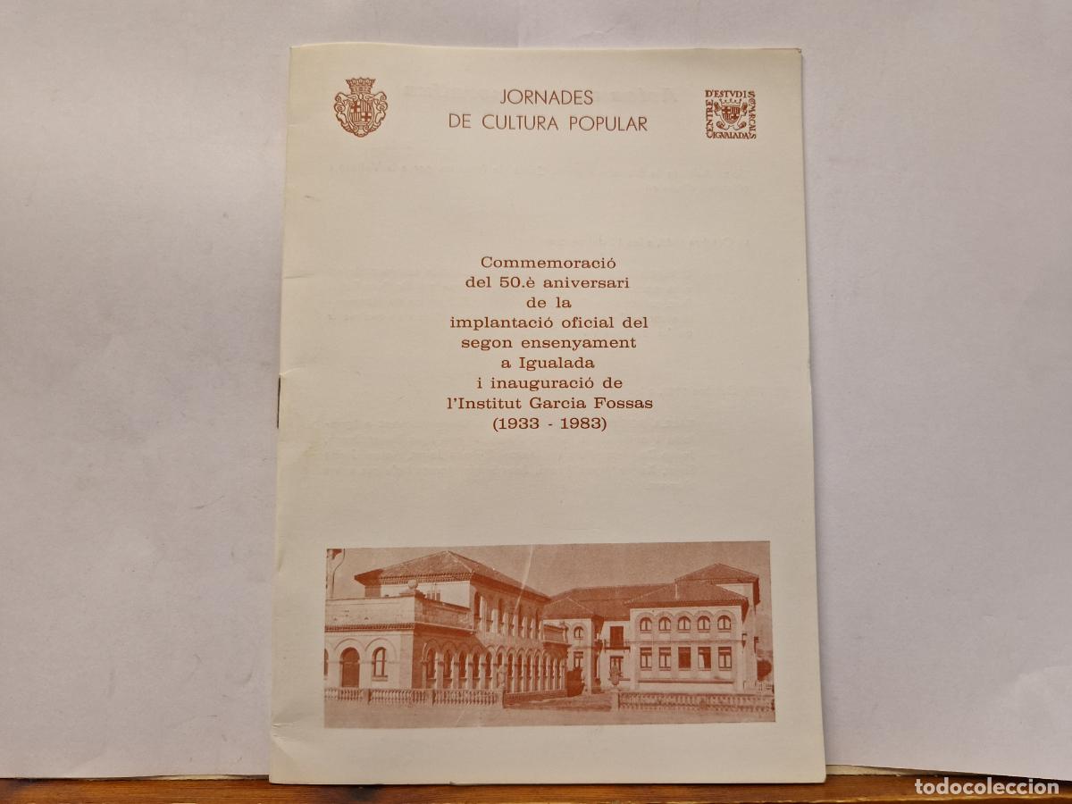 Postales: BONITO FOLLETO. JORNADES DE CULTURA POPULAR. COMMEMORACIO DEL 50 ANIVERSARI.