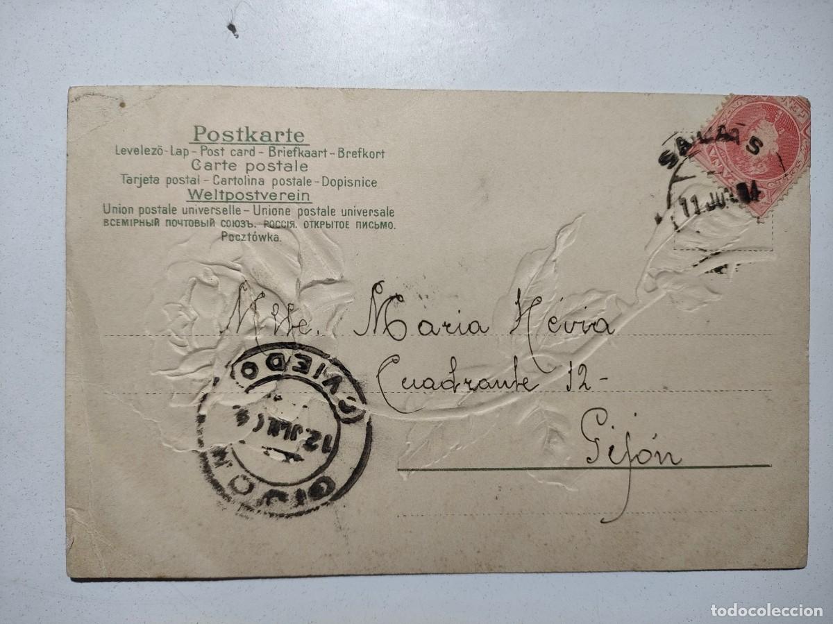 Postales: Antiguas postales en relieve y troqueladas - Foto 20