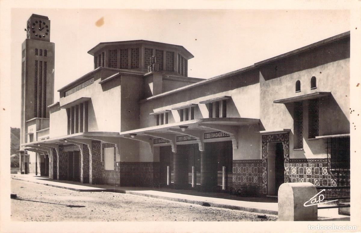 Postcards: Postal de la Nueva Estaci&oacute;n de Tren en Philippeville, Argelia