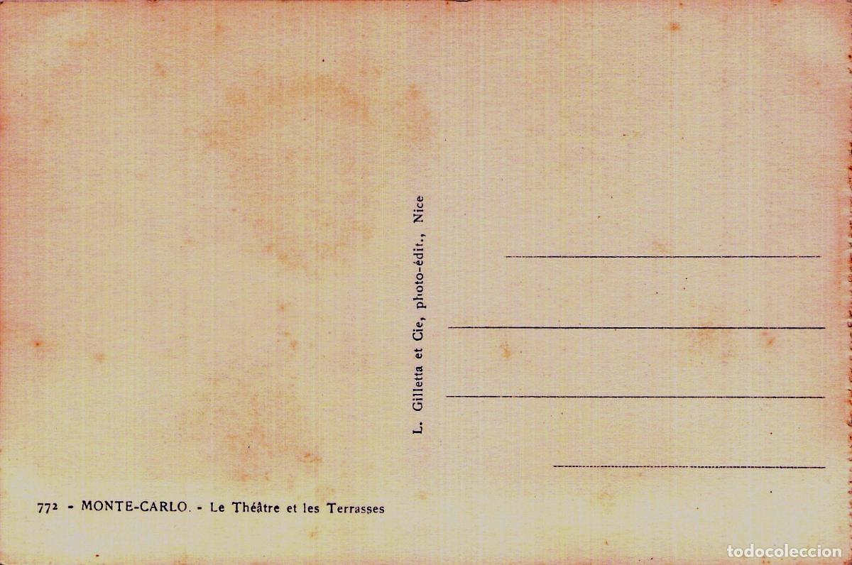 Postales: Postal de Monte-Carlo, el Teatro y las Terrazas - Foto 2