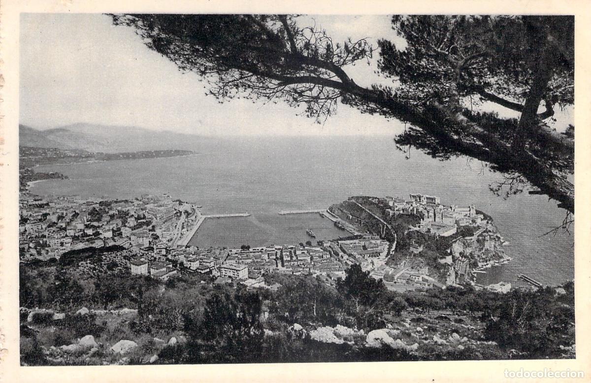 Postcards: Postal de M&oacute;naco y Montecarlo vista general desde los pinos