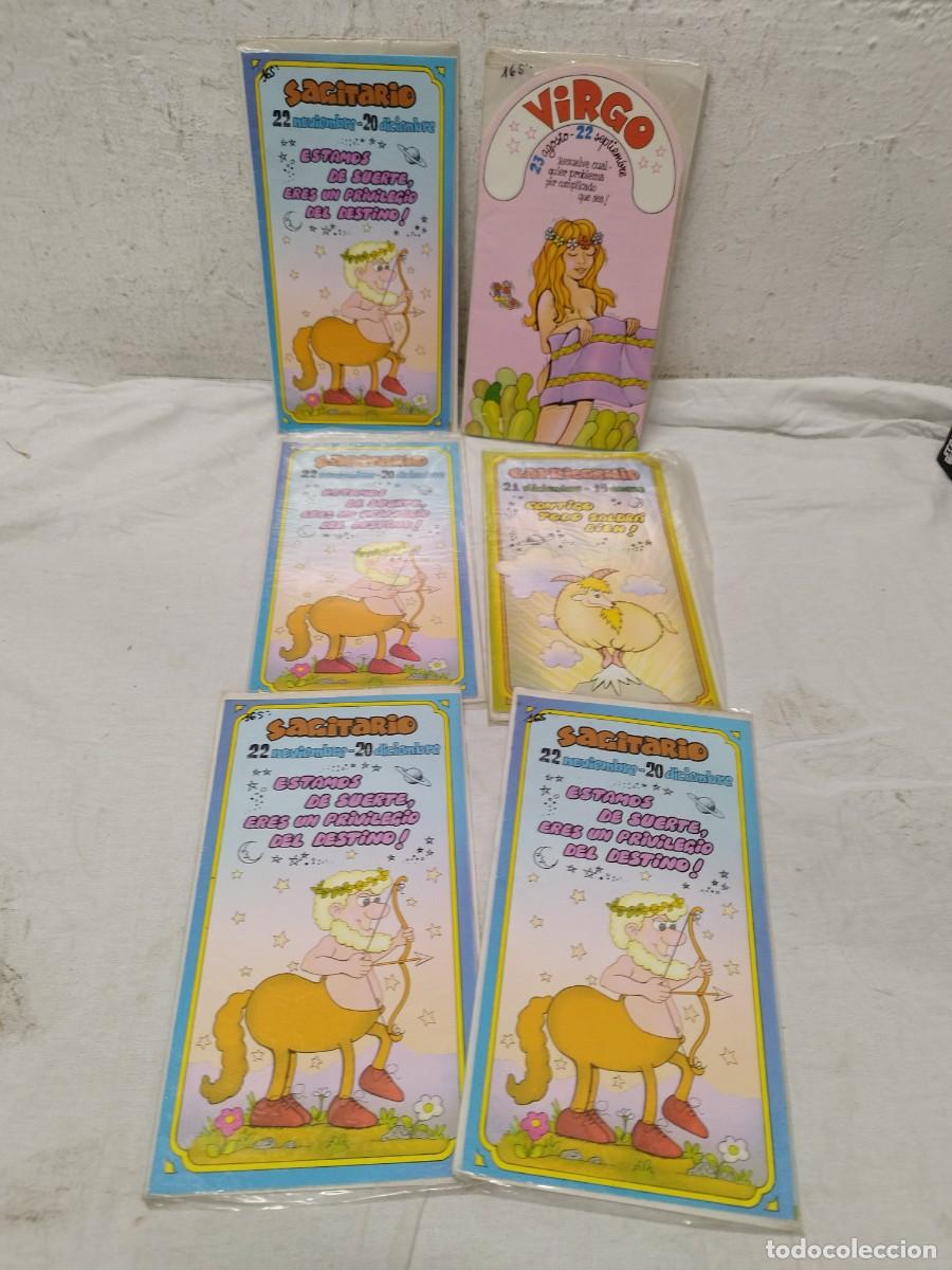 Postcards: Lote de 6 Tarjetas Signos del Zodiaco Sagitario, Virgo, Capricornio.
