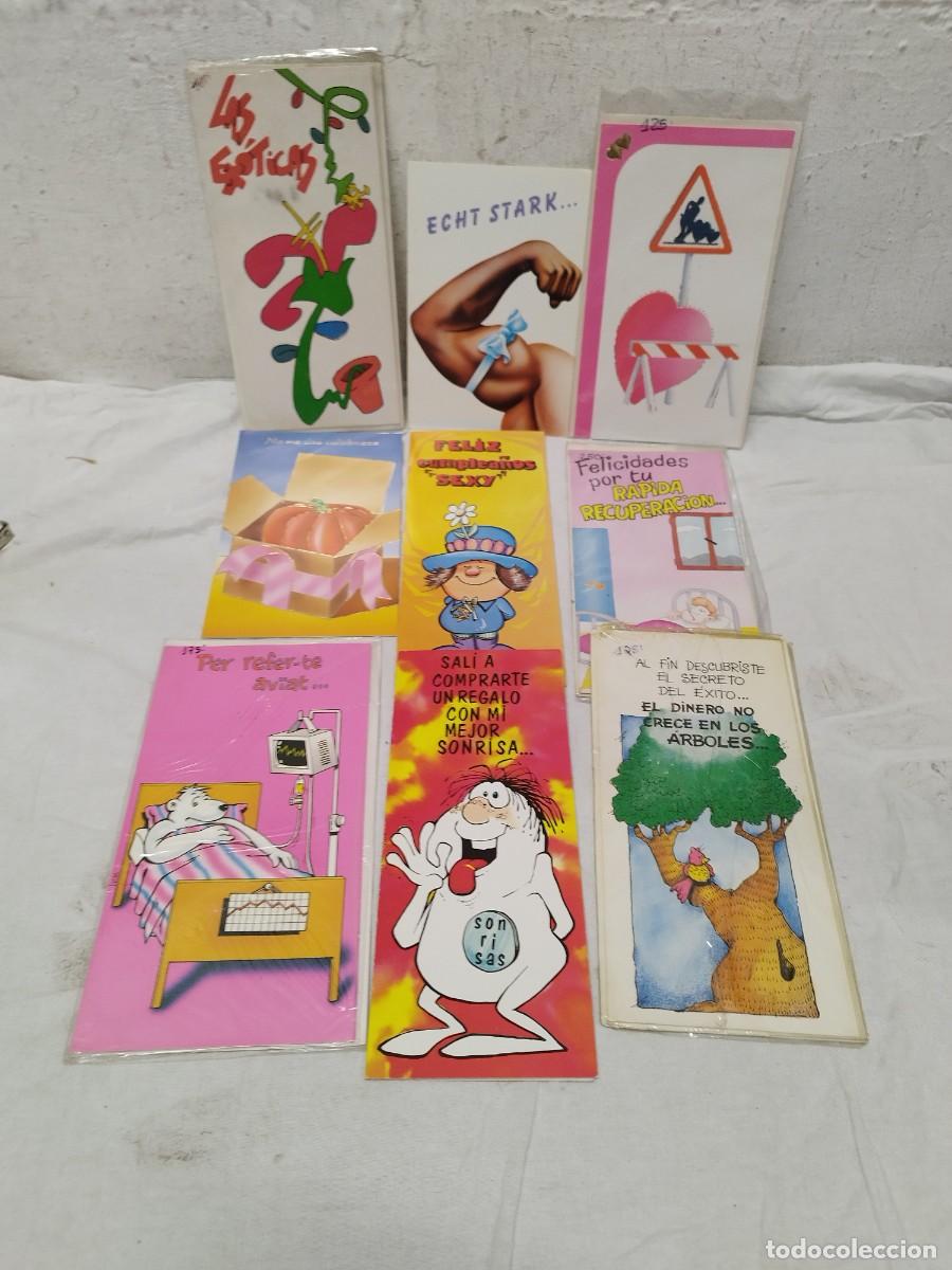 Cartes Postales: Lote 9 Tarjetas Felicitaci&oacute;n Humor Vintage A&ntilde;os 80 / 90 - Popy Cards, T&aacute;s o No T&aacute;s y Similares.