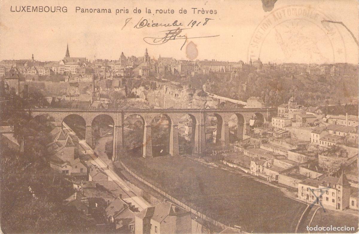 Postkarten: Postal de Luxemburgo vista panor&aacute;mica con viaducto