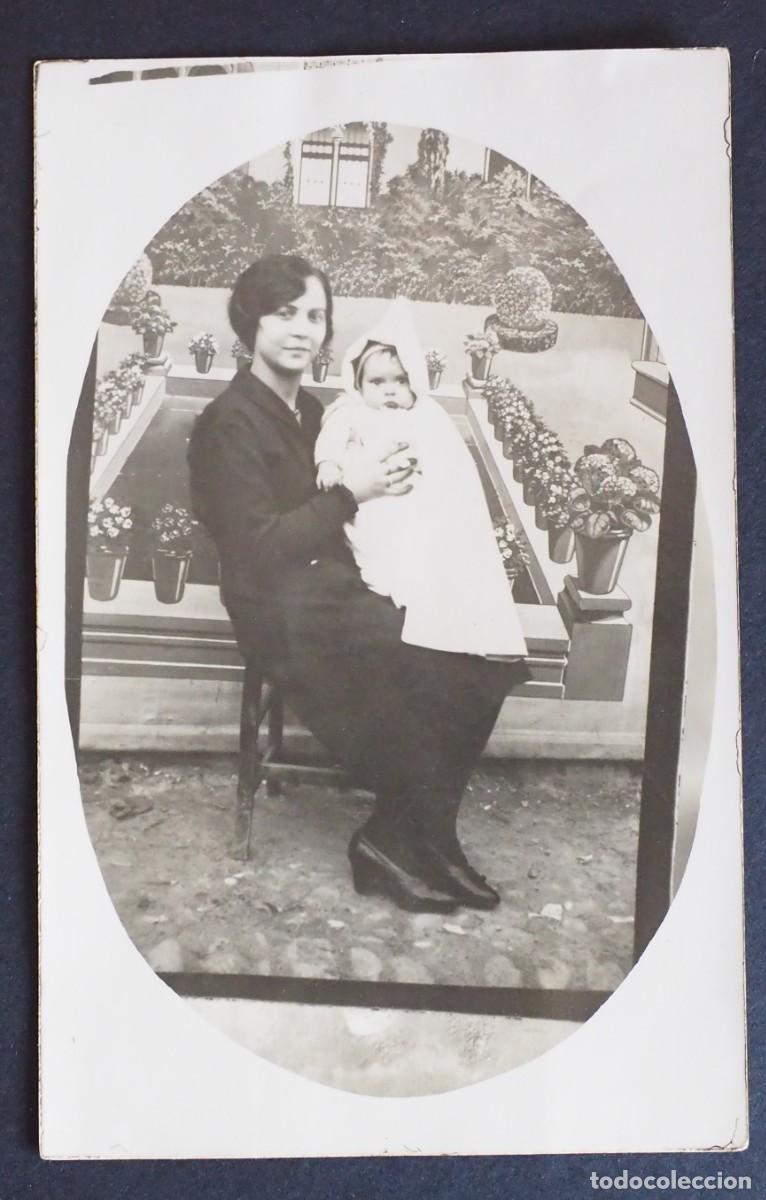 Cartes Postales: ANTIGUA POSTAL FOTOGRAFICA DE MADRE CON NI&Ntilde;O