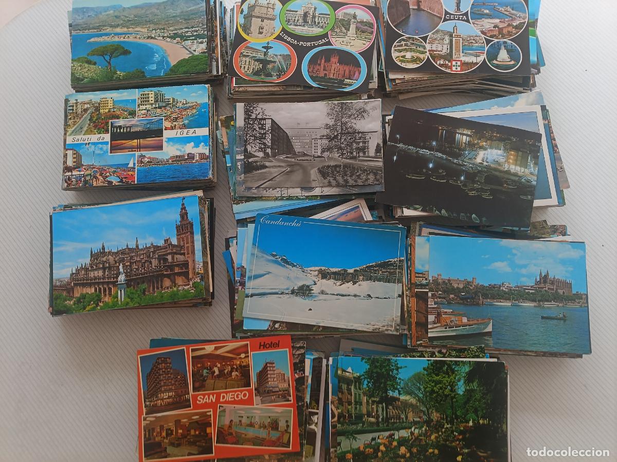 Cartoline: Lote de 1100 postales espa&ntilde;olas y extranjeras