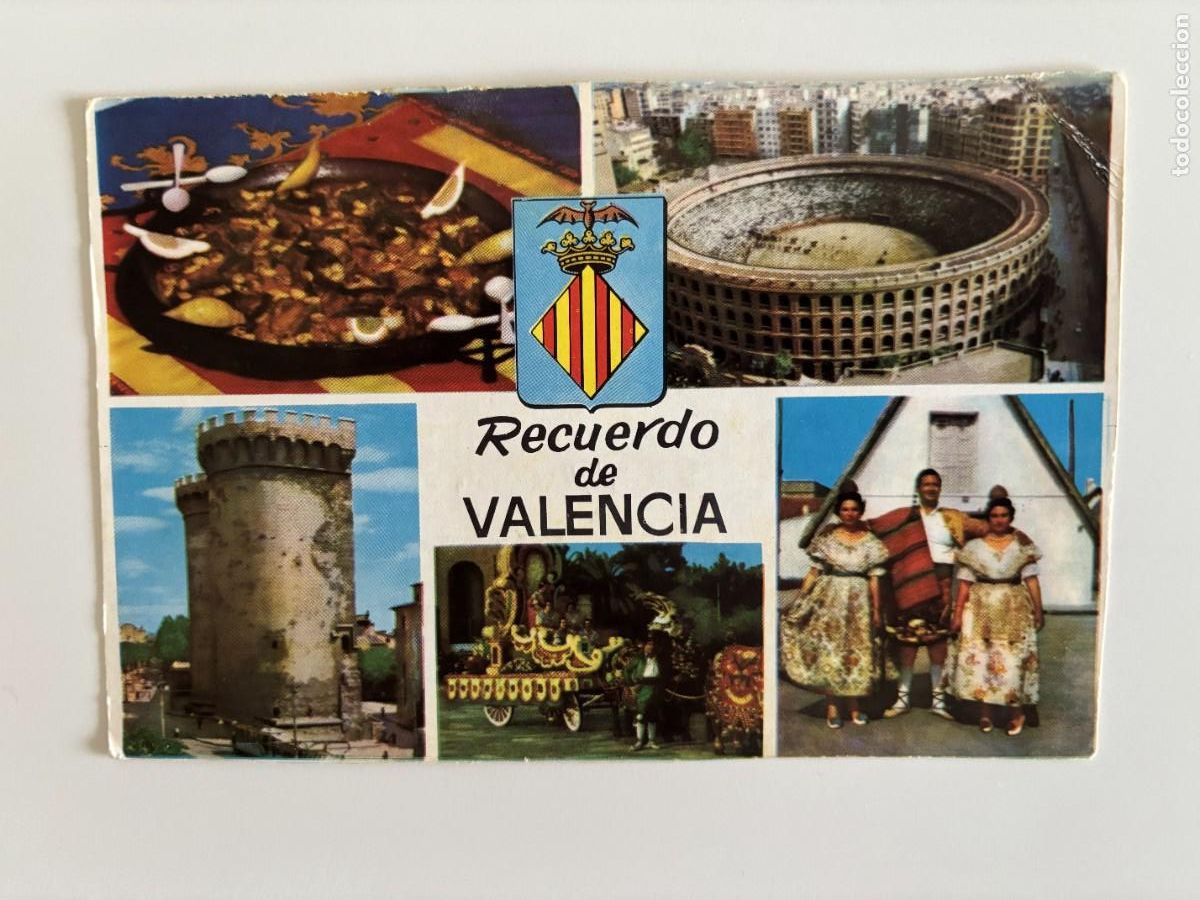 Postales: Postal Recuerdo de Valencia - Foto 1