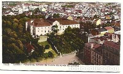Postales: Portugal ++ & Postal, Lisboa, Panorama tomado desde la c&uacute;pula de la iglesia de la Estrella (7508)
