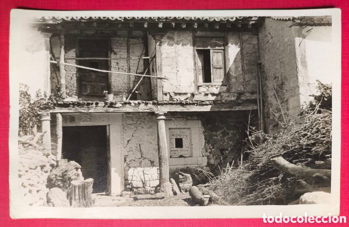 Postkarten: ESPA&Ntilde;A SIN IDENTIFICAR ARQUITECTURA POPULAR FACHADA CASA PUEBLO POSTAL FOTOGR&Aacute;FICA C. 1950