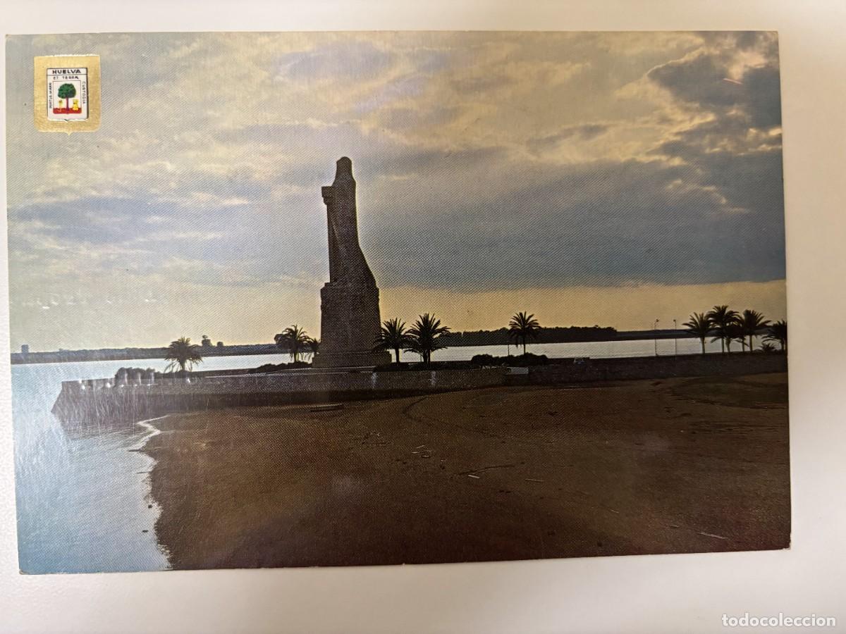 Postales: Postal (Huelva) Monumento a Col&oacute;n - Foto 1