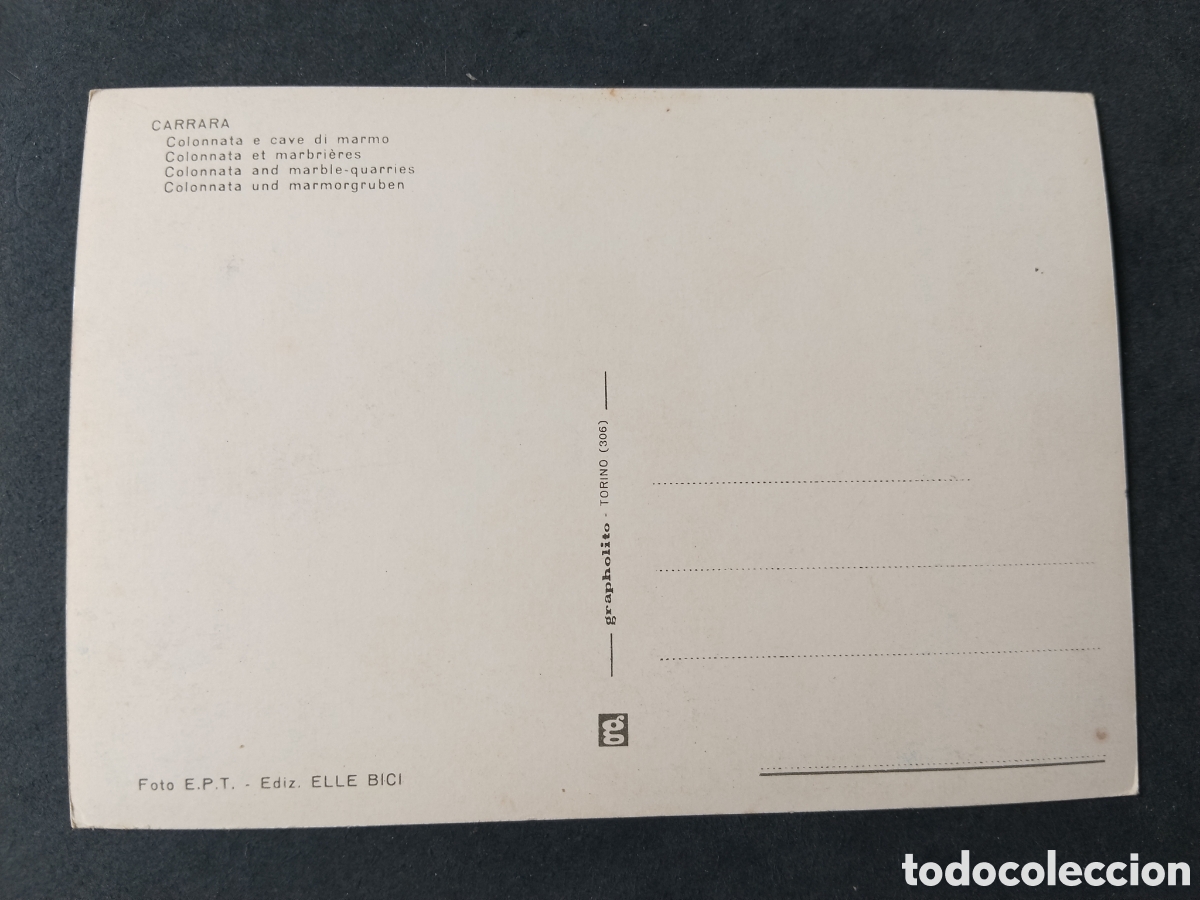 Postales: Postal Carrara Colonnata e cave di marmo - Foto 2