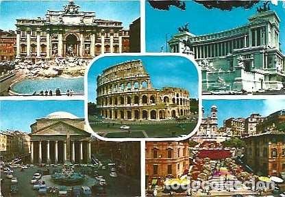 Postales: Italia & Marcofilia, Saludos desde Roma, Lisboa 1969 (11157)
