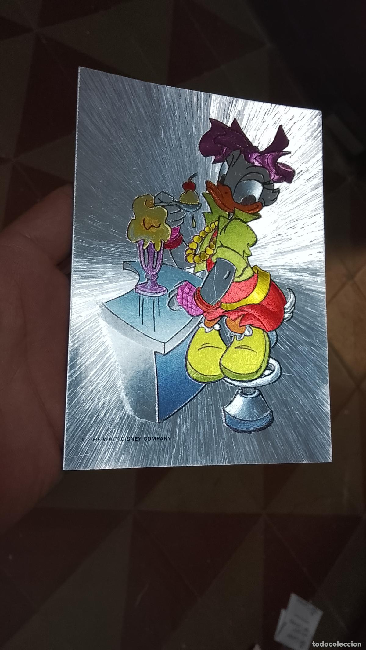 Postales: ANTIGUA POSTAL A&Ntilde;OS 80S WALT DISNEY PLATEADA BRILLOS METALIZADA