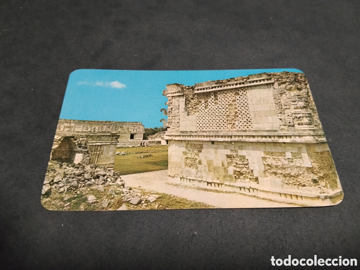 Postales: Postal Mascara del Dios Chac, lito en M&eacute;xico