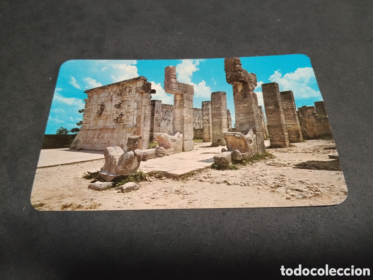 Postales: Postal El Chac - Mool frente al Templo de los Guerreros