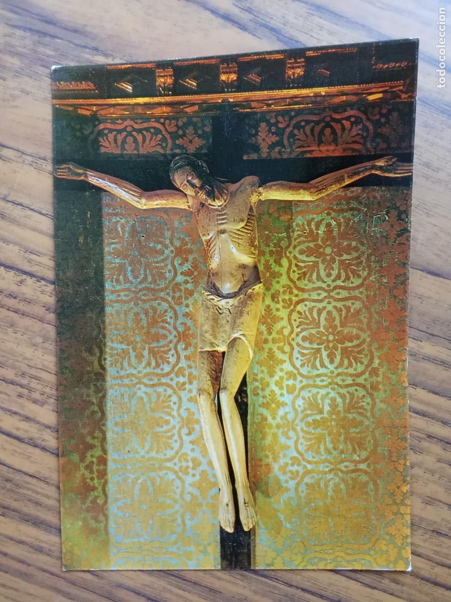 Postales: Postal Alquezar (Huesva) Cristo Rom&aacute;nico XIII P.1208