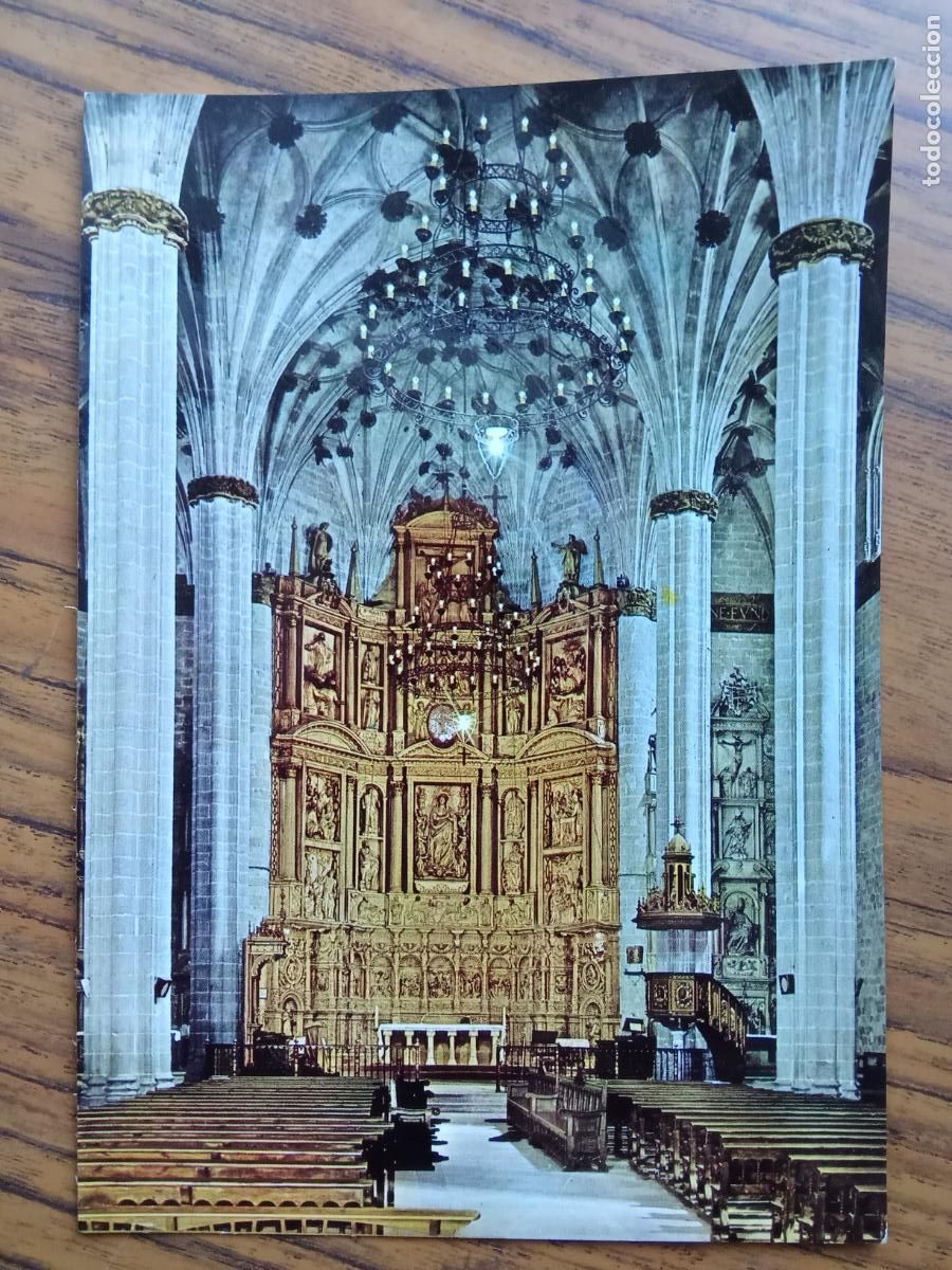 Postales: Postal Barbastro, interior de la catedral y Altar mayor P.1219 - Foto 1