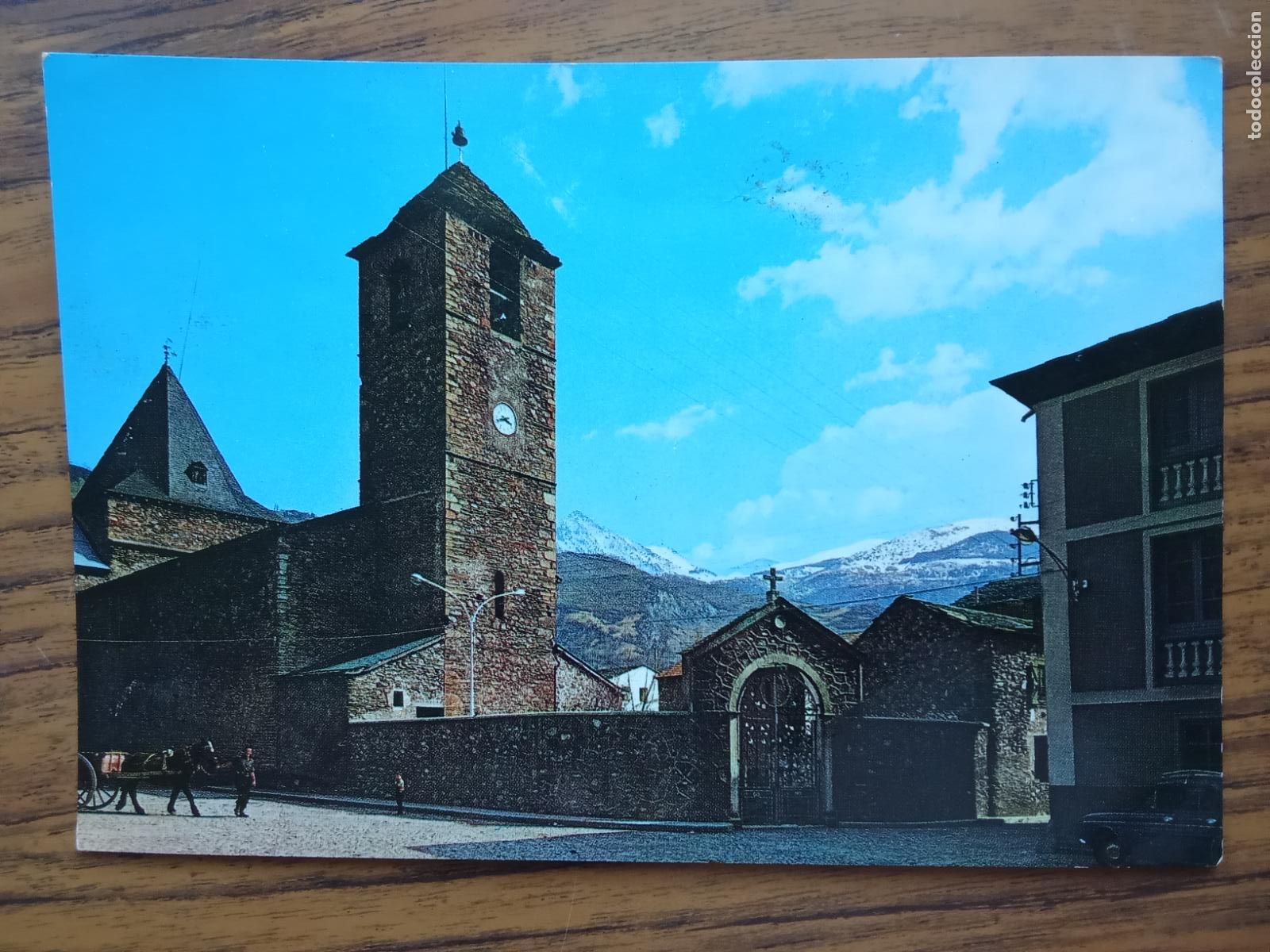Postales: Postal Pirineo Aragones (Huesca) Benasque, iglesia parroquial P.1228