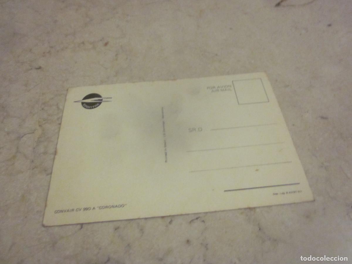 Postales: POSTAL SPANTAX - CONVAIR CV 990 CORONADO - Foto 2