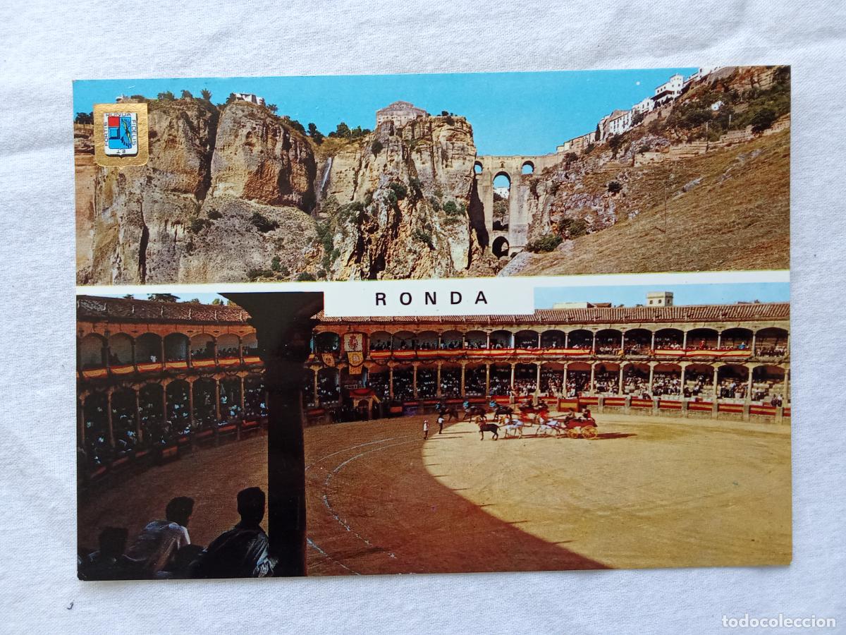 Postales: Postal N&ordm;34 Ronda (Costa del sol) El impresionante &rdquo;Tajo&rdquo; Plaza de Todos de piedra P.404