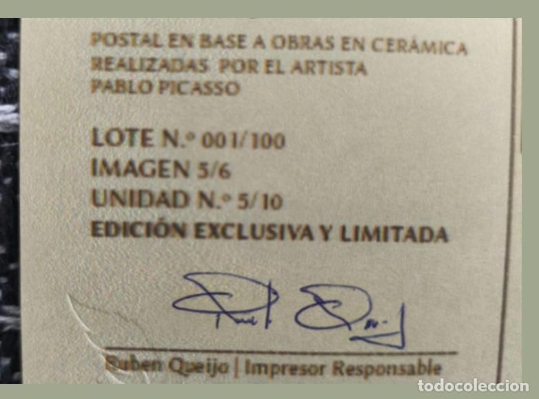 Postales: PICASSO, 60 Postales Exclusivas NUMERADAS (limitadas) - Foto 24