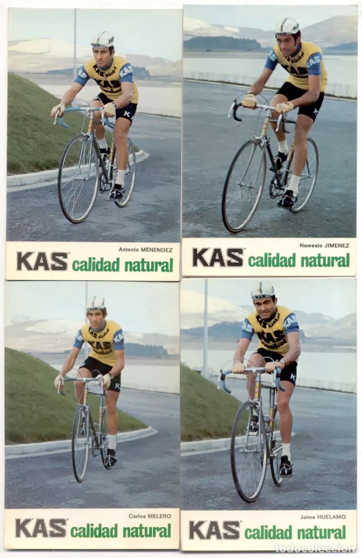 Postales: 8 POSTALES PUBLICITARIAS DEL EQUIPO CICLISTA KAS KASKOL ESPA&Ntilde;A CICLISMO
