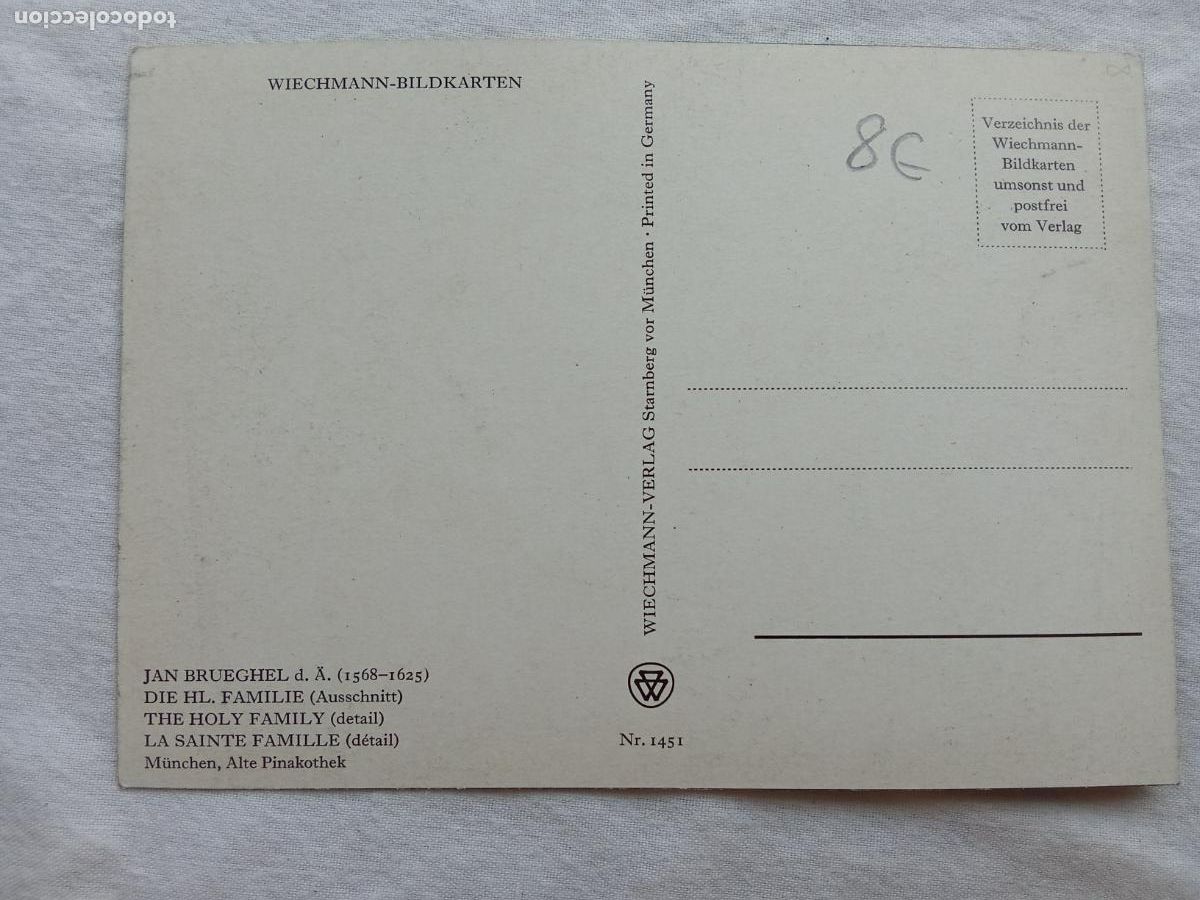 Postales: Postal The Holy familie (detail) P.1388
