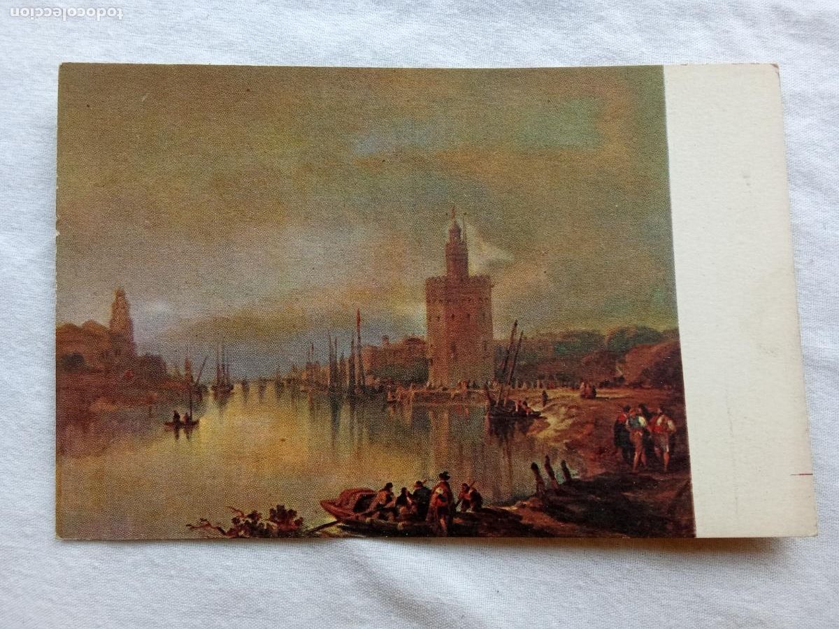 Postales: Postal La torre del oro en Sevilla P.1389